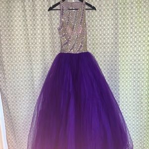 Purple ball gown